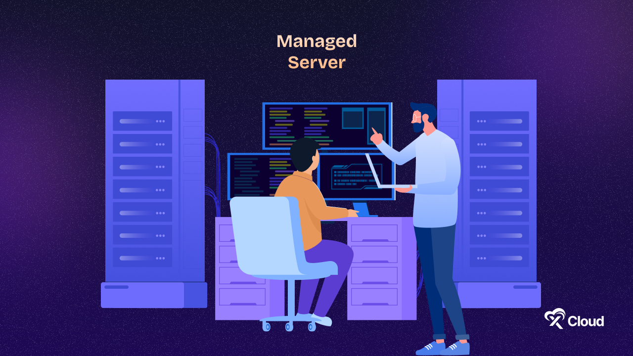 Illustration of managed hosting