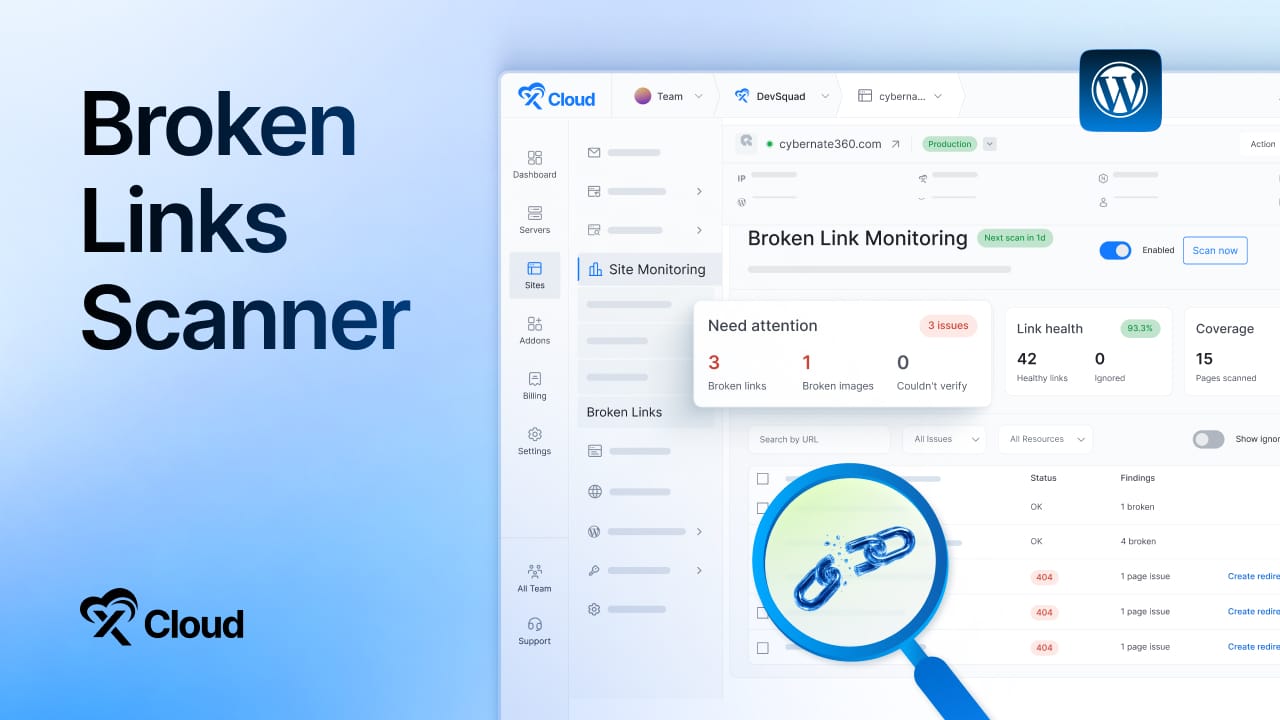 Broken Link Monitoring