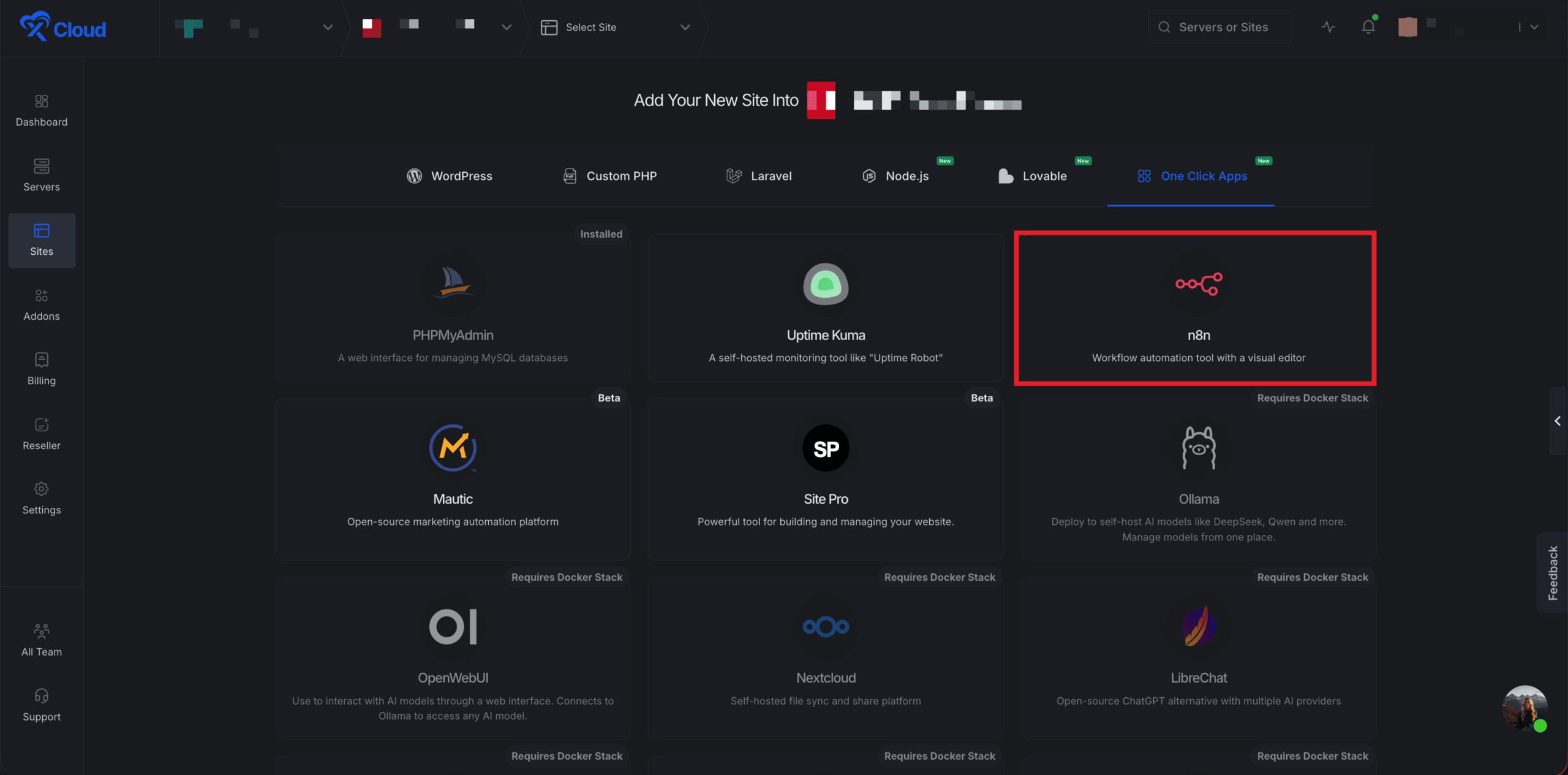 Deploy n8n with xCloud