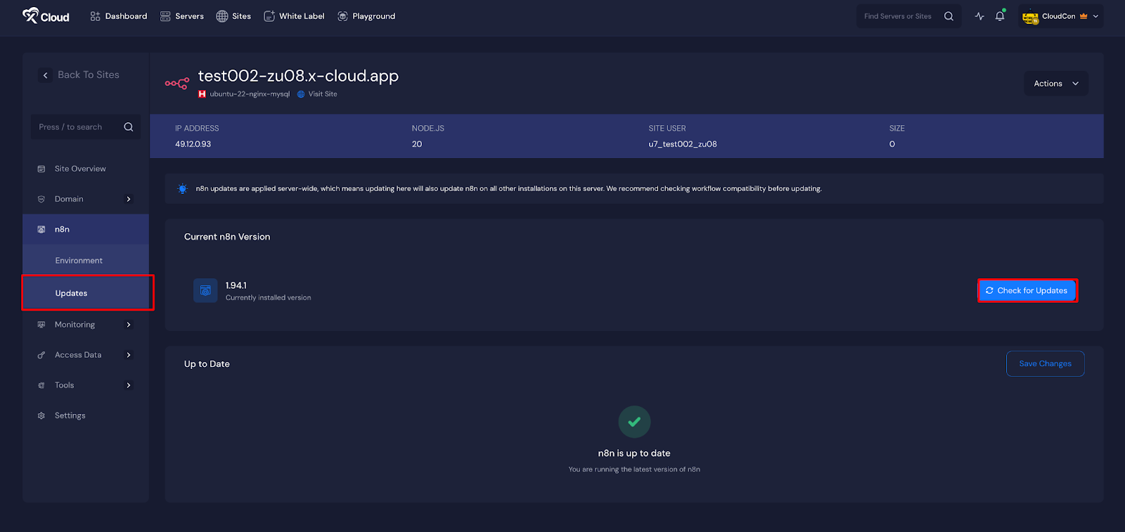 Deploy n8n with xCloud