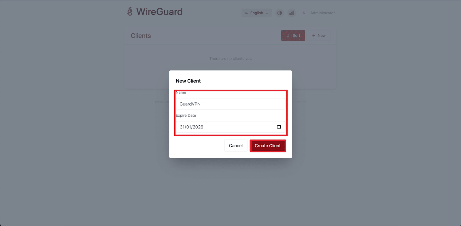 Install WireGuard with xCloud