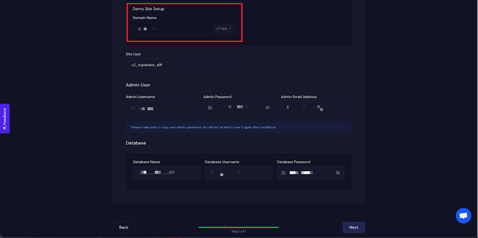Configure Domain Settings